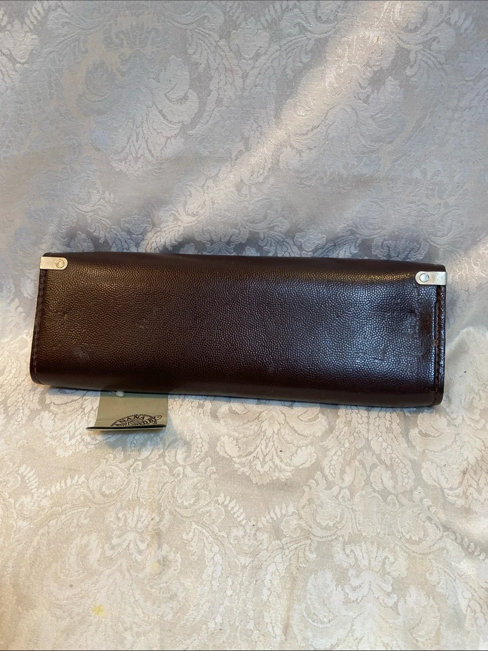 Vintage-Inspired Banana Republic Brown Leather Men's Clutch Bag Tool Case
